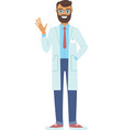 young doctor man vector image vector image