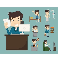 Businessman routine eps10 format Royalty Free Vector Image