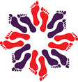 footprints vector image vector image