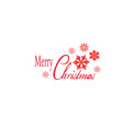 merry christmas vector image