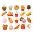 street food images part 3 of 4 vector image vector image