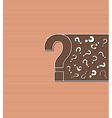 background with question marks vector image