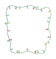 christmas lights colors electric vector image