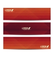 red set of banners background with vector image