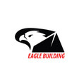 eagle building logo vector image