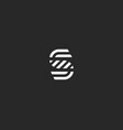 letter s line logo design creative vector image vector image