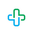 medical logo design icon vector image vector image