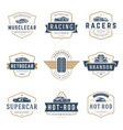 car logos templates design elements set vector image