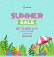 summer sale limited time only banner design vector image