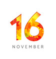 16 autumn logos vector image vector image