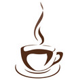 cup of coffee vector image