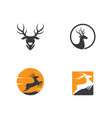 deer logo vector image