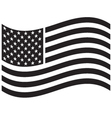 waving american flag vector image vector image