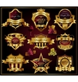 wine emblem design vector image vector image