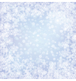 christmas frozen background with snowflakes vector image