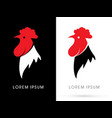 head cock logo vector image