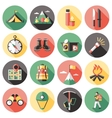 climber long shadow flat icons set vector image