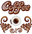 coffee icon or logo for cafeteria or menu vector image