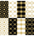 golden modern art deco square patterns backgrounds vector image vector image