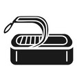 open aluminum can icon simple style vector image
