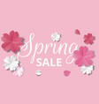 paper flowers vector image vector image
