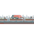 water pipe sewerage composition vector image vector image