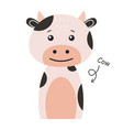 cow cartoon character vector image