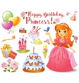 cute birthday design elements vector image