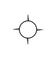 compass graphic design template isolated vector image
