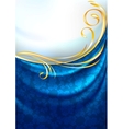 fabric curtain background gold vignette vector image