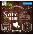save the date for personal holiday wedding set vector image vector image