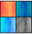geometric background set vector image