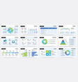 presentation slide business project report vector image vector image