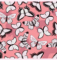 seamless pattern with colorful butterflies vector image vector image