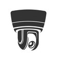 videcam black icon web technology and security vector image vector image