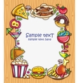 food frame vector image