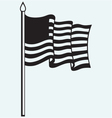 silhouette of an american flag vector image
