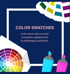 Seasonal color analysis palette for cool winter Vector Image