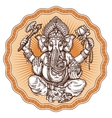 ganesh chaturthi hand-drawn sketch religious vector image