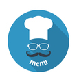 hipster chef vector image