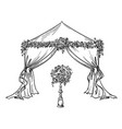 decorative tent for a party or wedding vector image
