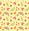 seamless autumn pattern vector image