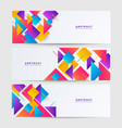 abstract colorful banner background dynamic vector image