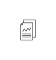 analysis overview data risk line icon audit vector image vector image