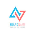 av va a v initial based letter icon geometric vector image
