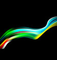 modern colorful flow poster wave liquid shape vector image