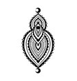 moon mystical mandala lotus logo vector image vector image