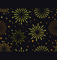 seamless pattern with fireworks vector image vector image