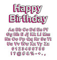 cute font in style lol doll surprise vector image