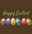 happy easter greeting card vector image vector image